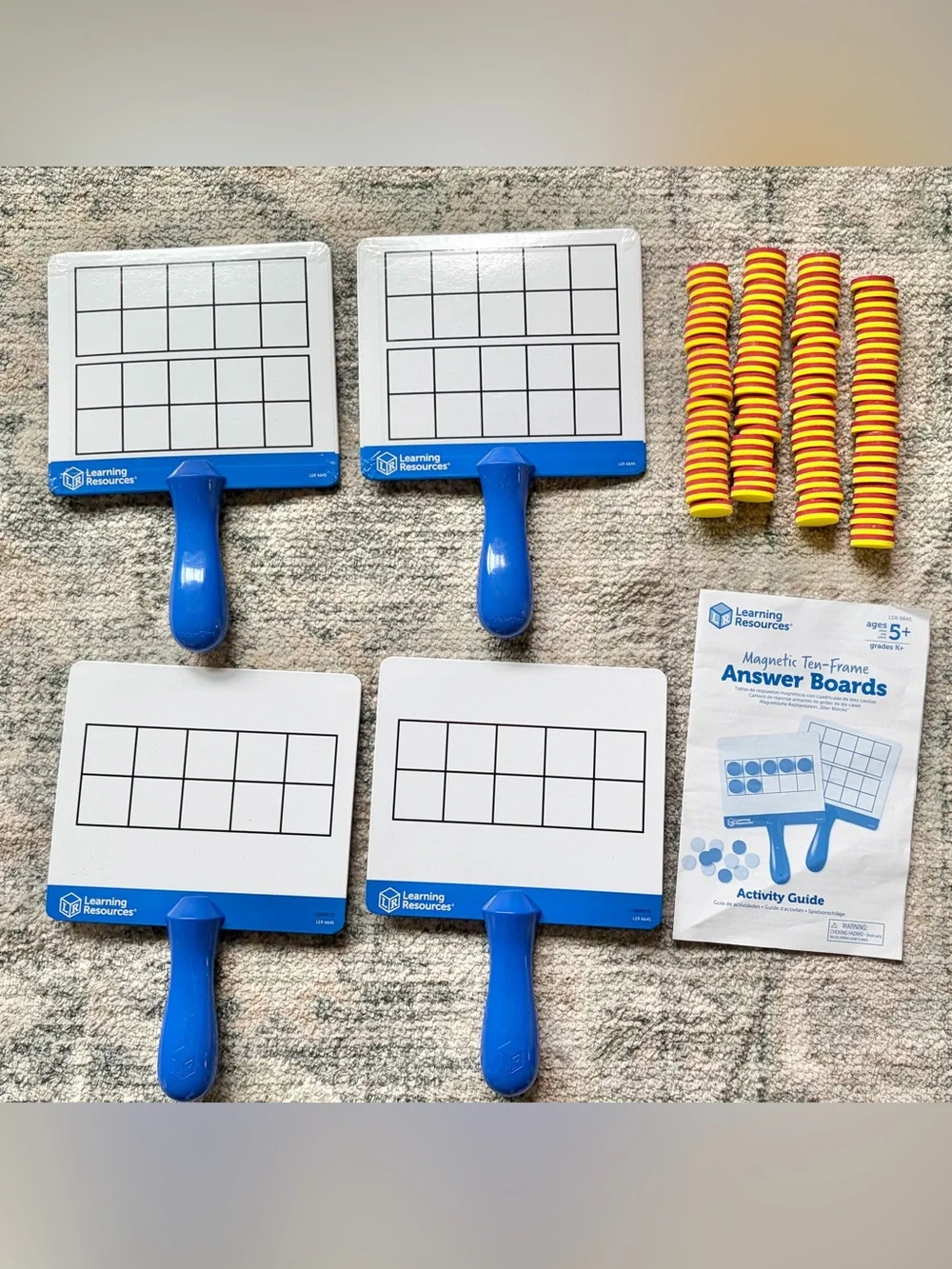 Learning Resources Magnetic Ten-Frame Answer Boards